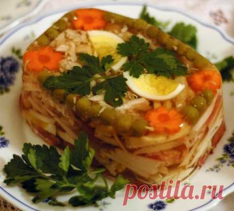 Рецепт - Ассорти мясное заливное - кулинарный рецепт с фото по шагам