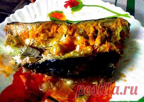 Скумбрия с овощами в мультиварке - пошаговый рецепт с фото. Автор рецепта Андрей Блинников . - Cookpad