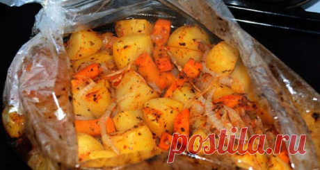 Нежный картофель в рукаве