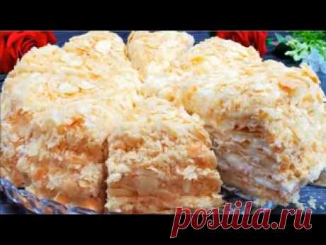 Самый вкусный «НАПОЛЕОН»? - Это с кремом ПЛОМБИР Рецепт самого вкусного торта НаполеонДля коржей:Яйца - 1 шт. (категория СО)Растительное масло - 1 ст.л.Уксус столовый (6-9%) - 1 ст.л.Вода холодная - долить до полного стакана (до 250мл.)Мука - 500г.Сливочное масло - 250г.&nbsp;Крем:Молоко - 1 литрКрахмал кукурузный - 55г.Мука 55г.Сахар -...