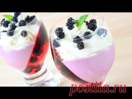 Ягодный десерт с желе ☆ Berry dessert