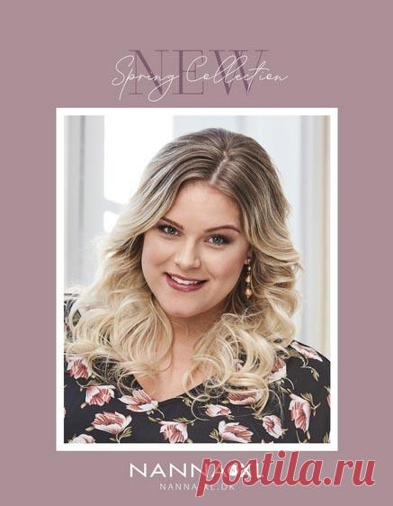 Lookbook женской одежды больших размеров датского бренда Nanna весна 2019