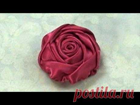 DIY Ribbon Rose, Tutorial, DIY, Rose Bud How to make