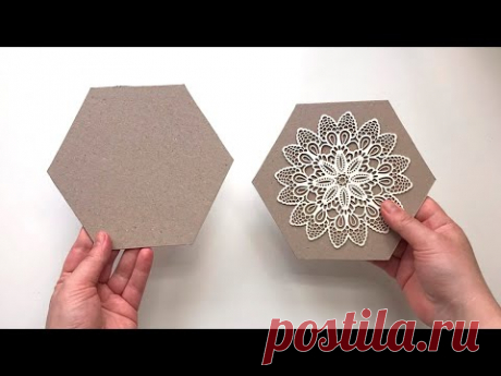 Шкатулка из картона своими руками. Идея из картона