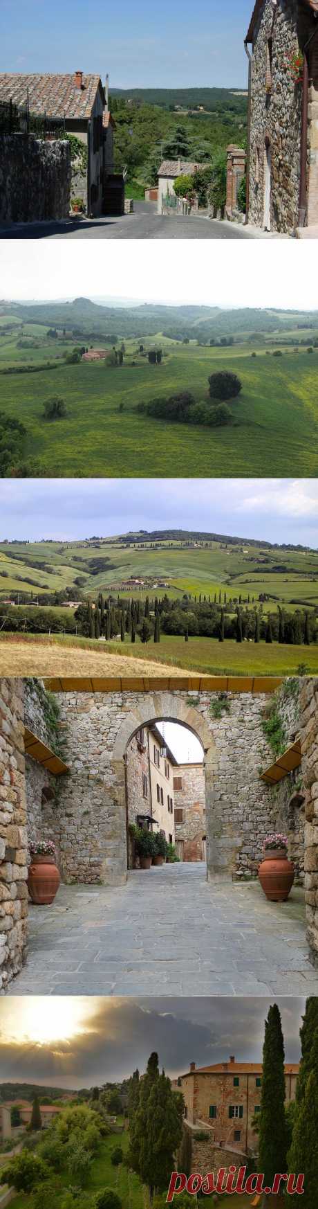 Монтефоллонико (Montefollonico). Тоскана, Италия.