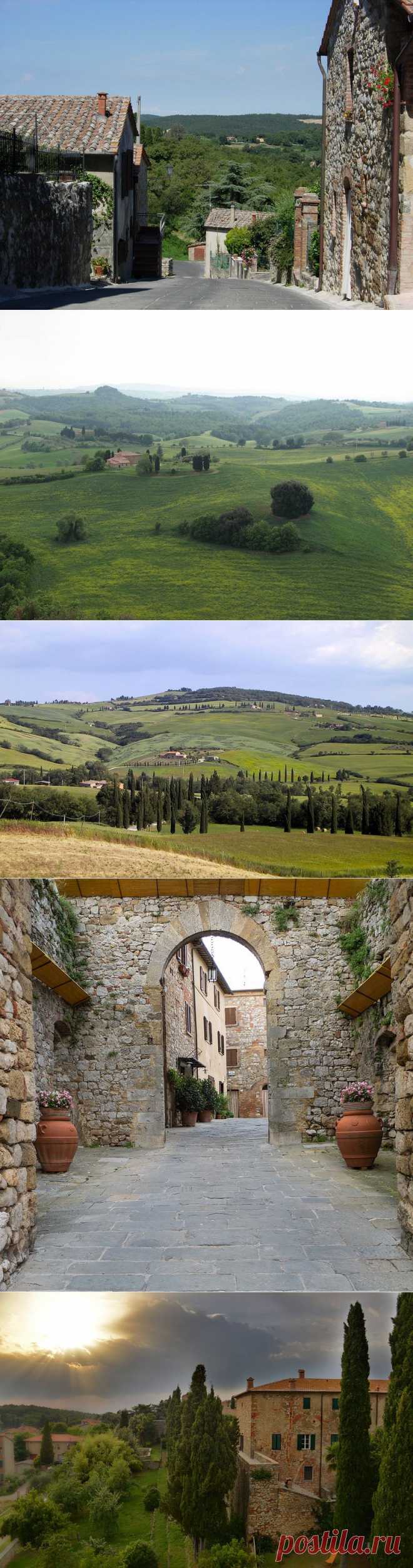 Монтефоллонико (Montefollonico). Тоскана, Италия.