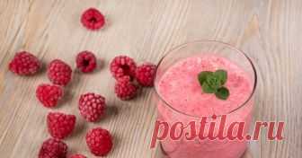 Вкуснейший малиново - банановый смузи