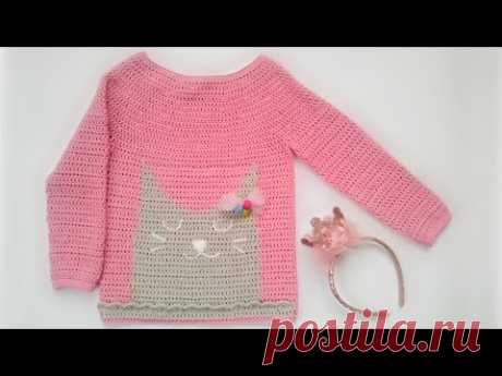 Кофта крючком / Crochet sweater / Jersey de ganchillo