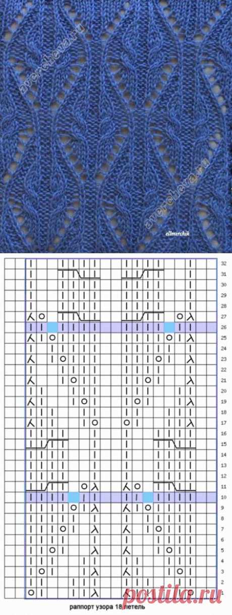 Косы с ажурным узором.