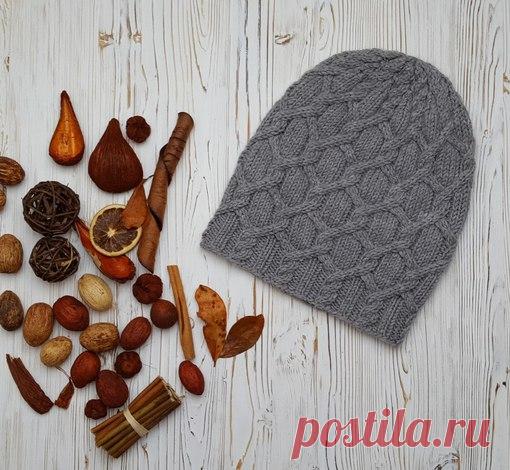 СЕРАЯ УДЛИНЕННАЯ ШАПОЧКА

Пряжа: мериносовая метражом 80-90 метров в 50 грамм, расход 2 мотка. К примеру, можно использовать пряжу Merinos medium Naturafil

Приведена схема основного узора и убавок для формирования макушки. Рапорт узора 12 петель.
Пустая клетка - нет петли.
Примечание для ряда 5 в схеме макушки: петли, выделенные фиолетовым цветом, вязать вместе (2 изнаночные). Убавка в этом случае происходит одновременно с выполнением перекрещивания петель.