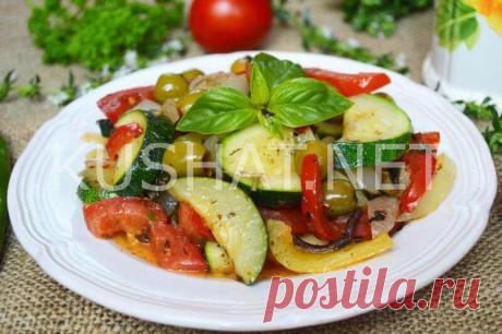 Кабачки тушеные с перцем и помидорами. Пошаговый рецепт с фото - Кушать нет