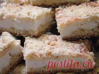 Творожный насыпной пирог - Простые рецепты Овкусе.ру