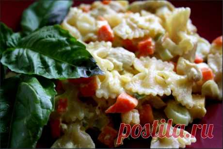 Фарфалле с курицей в сливках!