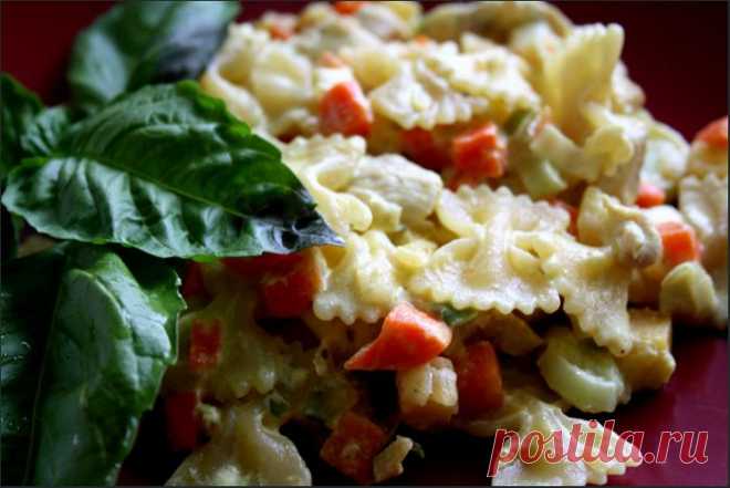 Фарфалле с курицей в сливках!