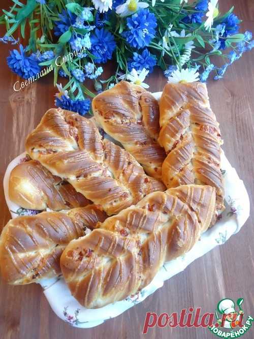 Твисты с салями и моцареллой – кулинарный рецепт