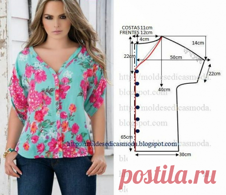 Летние юбки и блузы с простыми выкройками