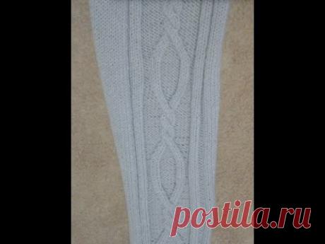 МК вяжем узор "Русалочка" для леггинс