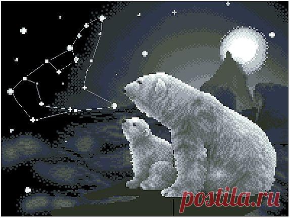 Схема вышивки "Большая медведица"
