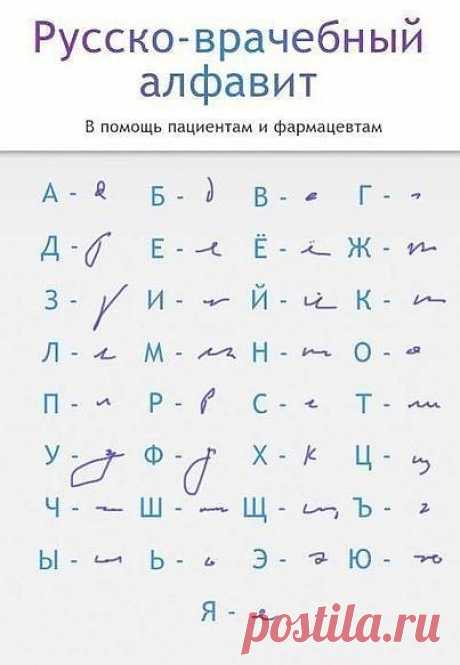 Запомните! Если у врача каллиграфический почерк, значит диплом куплен...