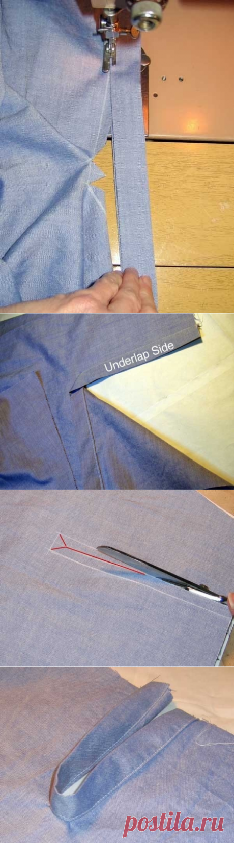 Как сделать шлицу на рукаве — Сделай сам, идеи для творчества - DIY Ideas