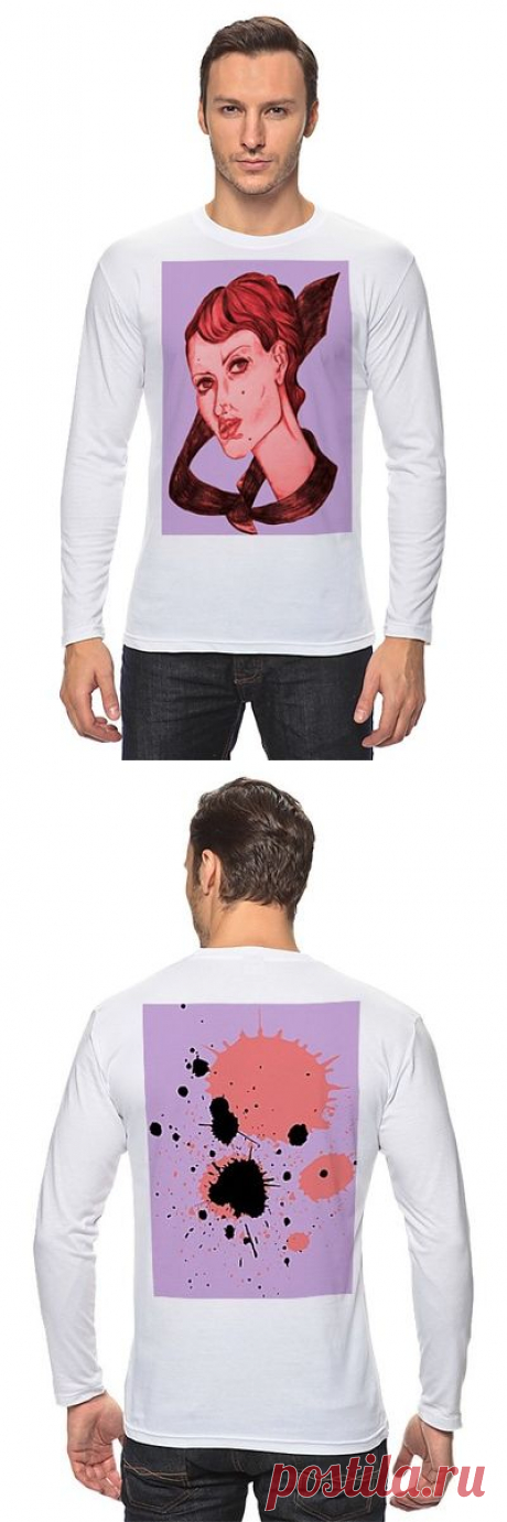 Лонгслив &quot;Девушка в галстуке.&quot; от Printissimo - Printio