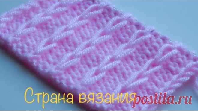 Узоры спицами. Зимний узор.