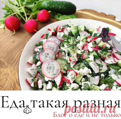 Салат с редиской и огурцом; Рецепты вкусных салатов