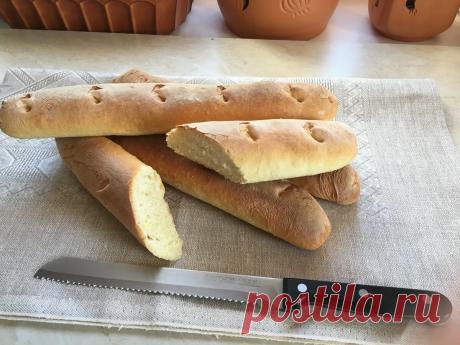 Простой рецепт вкусного багета. Красивый и ароматный, с хрустящей корочкой и нежнейшим мякишем | Еда без труда | Яндекс Дзен