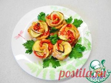 Горячее блюдо "Куриные розочки" - кулинарный рецепт