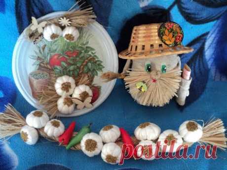 Обережное панно с чесноком на кухню своими руками. ХоббиМаркет