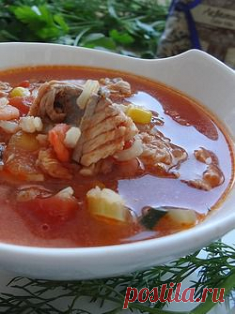 Луизианская похлебка с морепродуктами - кулинарный рецепт.