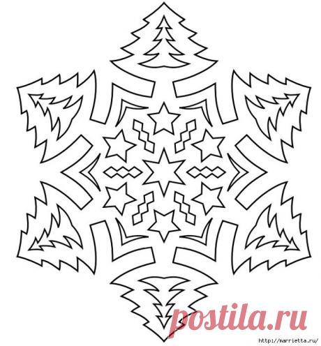 ШАБЛОНЫ СНЕЖИНОК ИЗ БУМАГИ