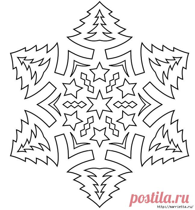 ШАБЛОНЫ СНЕЖИНОК ИЗ БУМАГИ