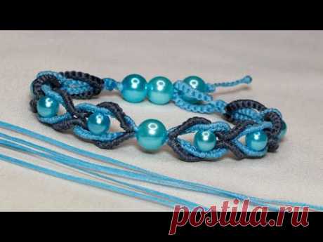 БРАСЛЕТ МАКРАМЕ. MACRAME BRACELET.