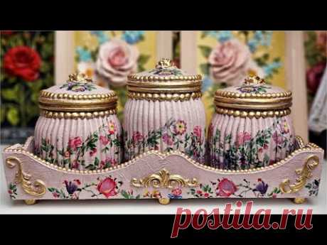 Best Idea from recycled Glass jars/Diy kitchen decor