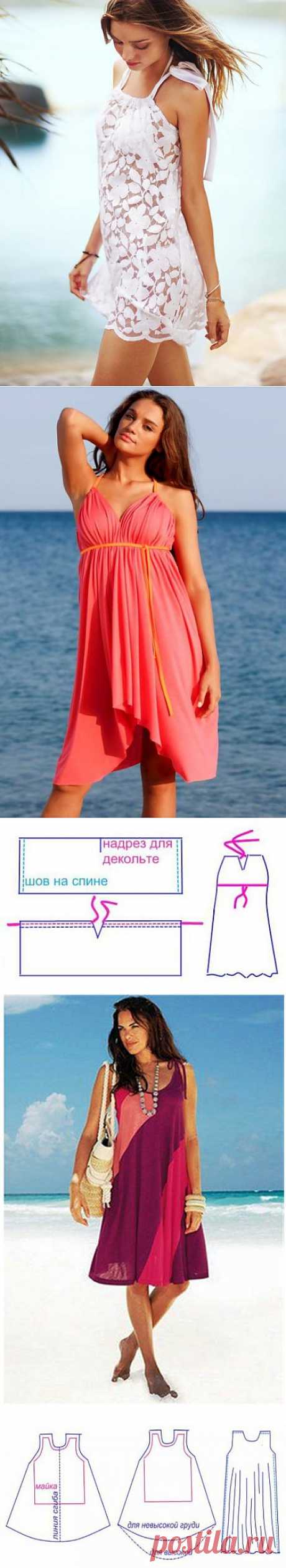 Сшить платье летнее легко &amp;#8212; 5 моделей с выкройками | My Milady