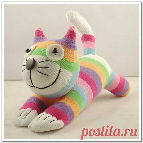 Игрушки из носков. Много.