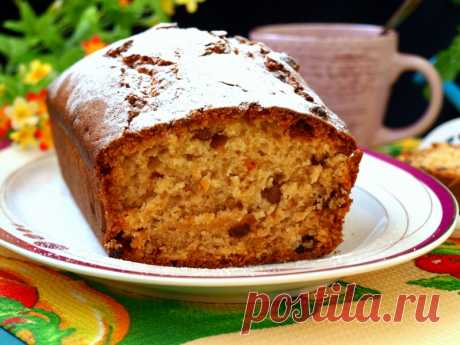 Кекс на кефире без яиц Вкусная и весьма ароматная выпечка, которая подходит для вегетарианцев. С изюмом и ягодами годжи!