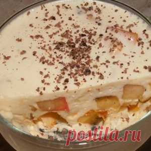 Сметанное желе с бананами
