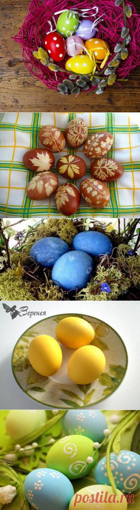 Как покрасить яйца на Пасху / Простые рецепты
