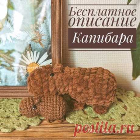 Капибара амигуруми. Схемы и описания для вязания игрушек крючком! Бесплатный мастер-класс от Дарьи Неустроевой по вязанию плюшевой капибары крючком. Размер вязаной игрушки примерно 11 см в длину. Для изготовления так…