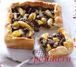 Пирог с картофелем и говядиной рецепт приготовления