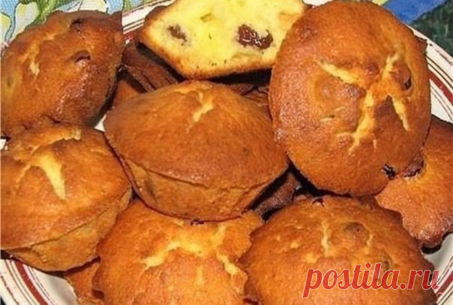 Творожные кексы к чаю