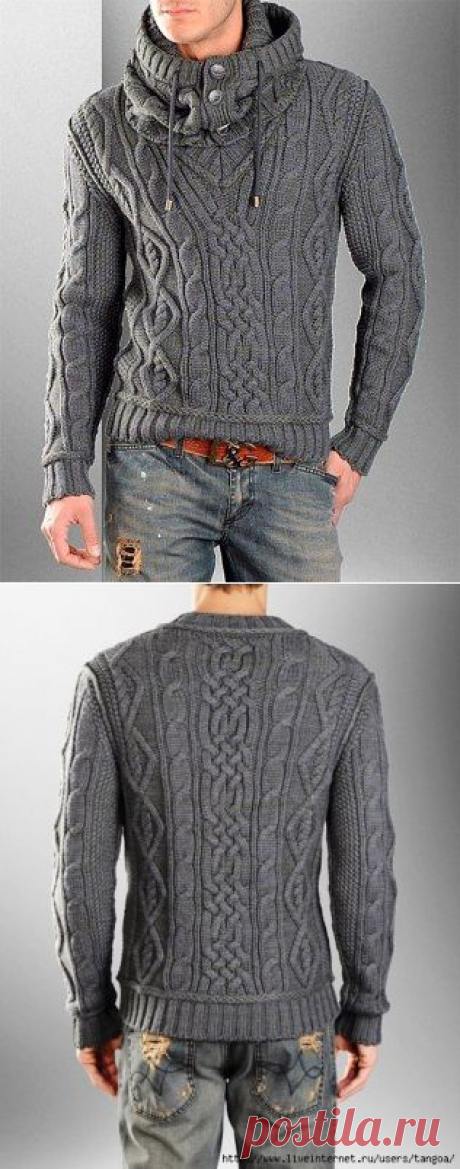 Мужской пуловер со снудом от Dolce&amp;Gabbana.