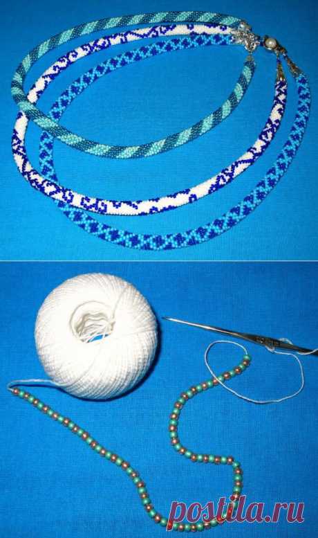 Бисерный жгут крючком - Ярмарка Мастеров - ручная работа, handmade