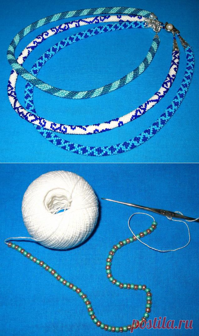 Бисерный жгут крючком - Ярмарка Мастеров - ручная работа, handmade