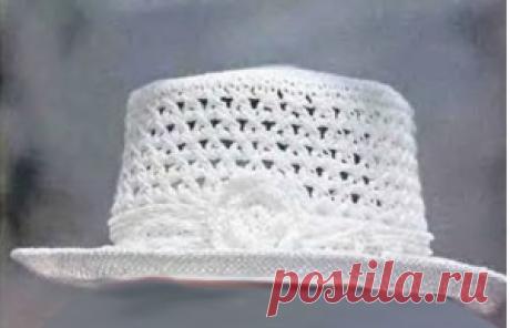 Схемы вязания крючком Летние шляпы