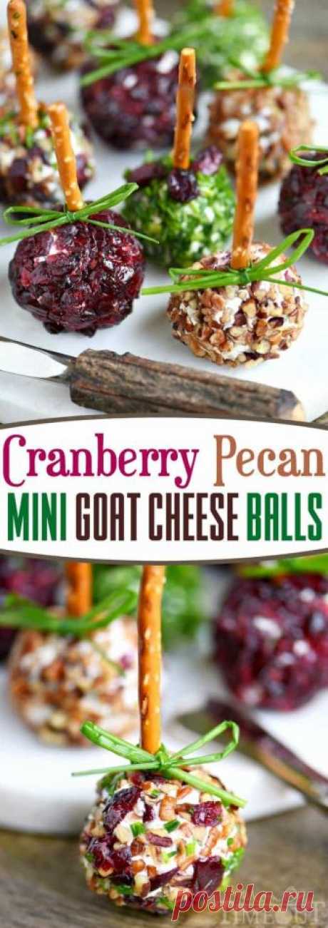 Cranberry Pecan Mini Goat Cheese Balls - Mom On Timeout
