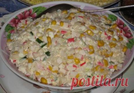 Салат с крабовыми палочками рецепт с фото - Приглашаем к столу