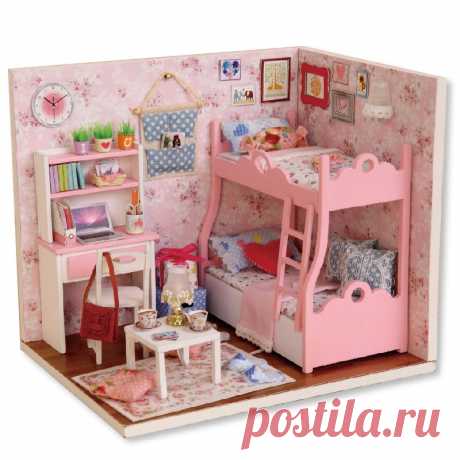 755.87руб. 60% СКИДКА|Кукольный домик CUTEBEE DIY, миниатюрный кукольный домик, модель, деревянная игрушка, мебель, куклы, игрушечные дома, подарок на день рождения H012|Кукольные дома|   | АлиЭкспресс Покупай умнее, живи веселее! Aliexpress.com
